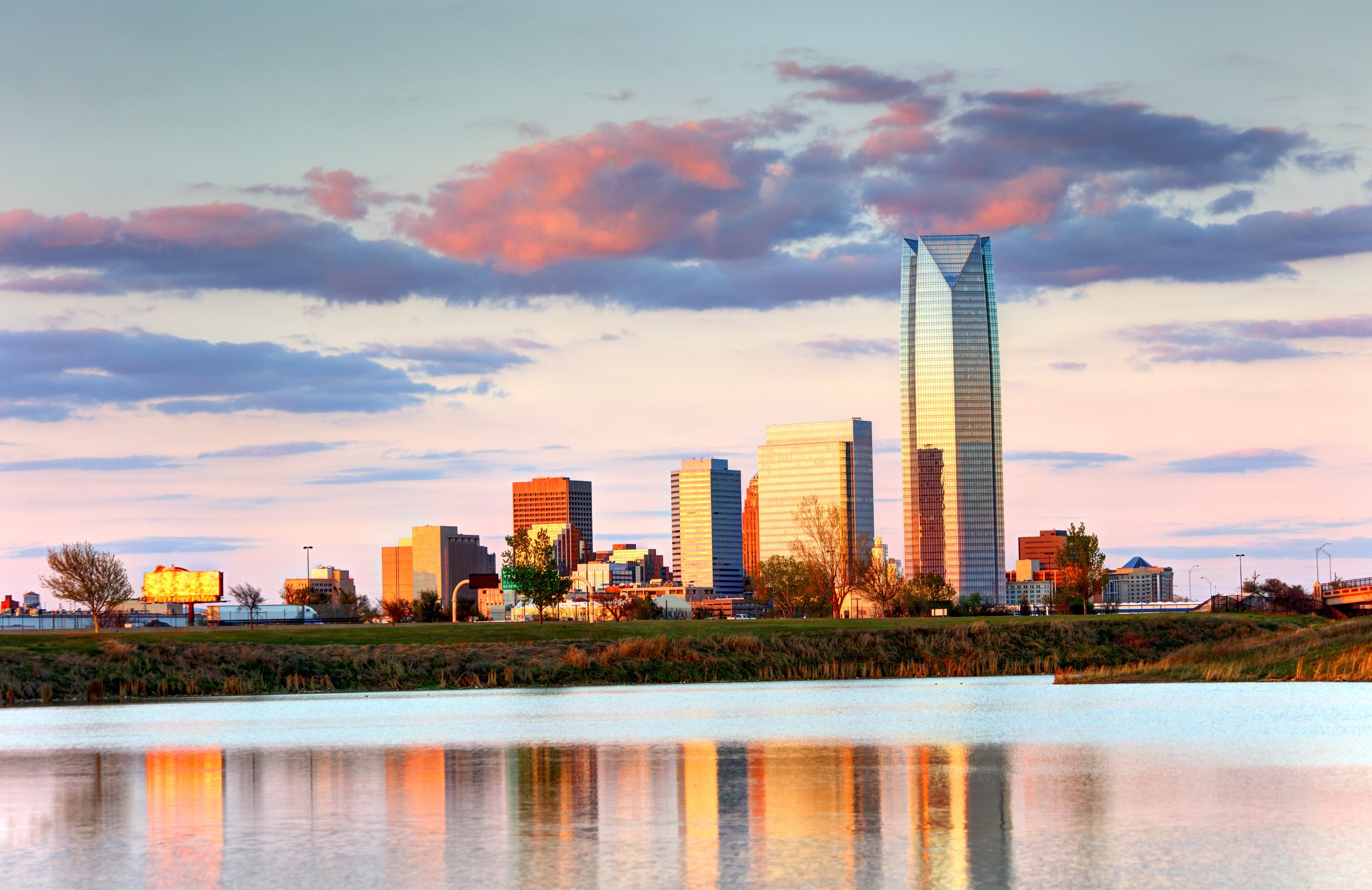 Oklahoma City along the Oklahoma River